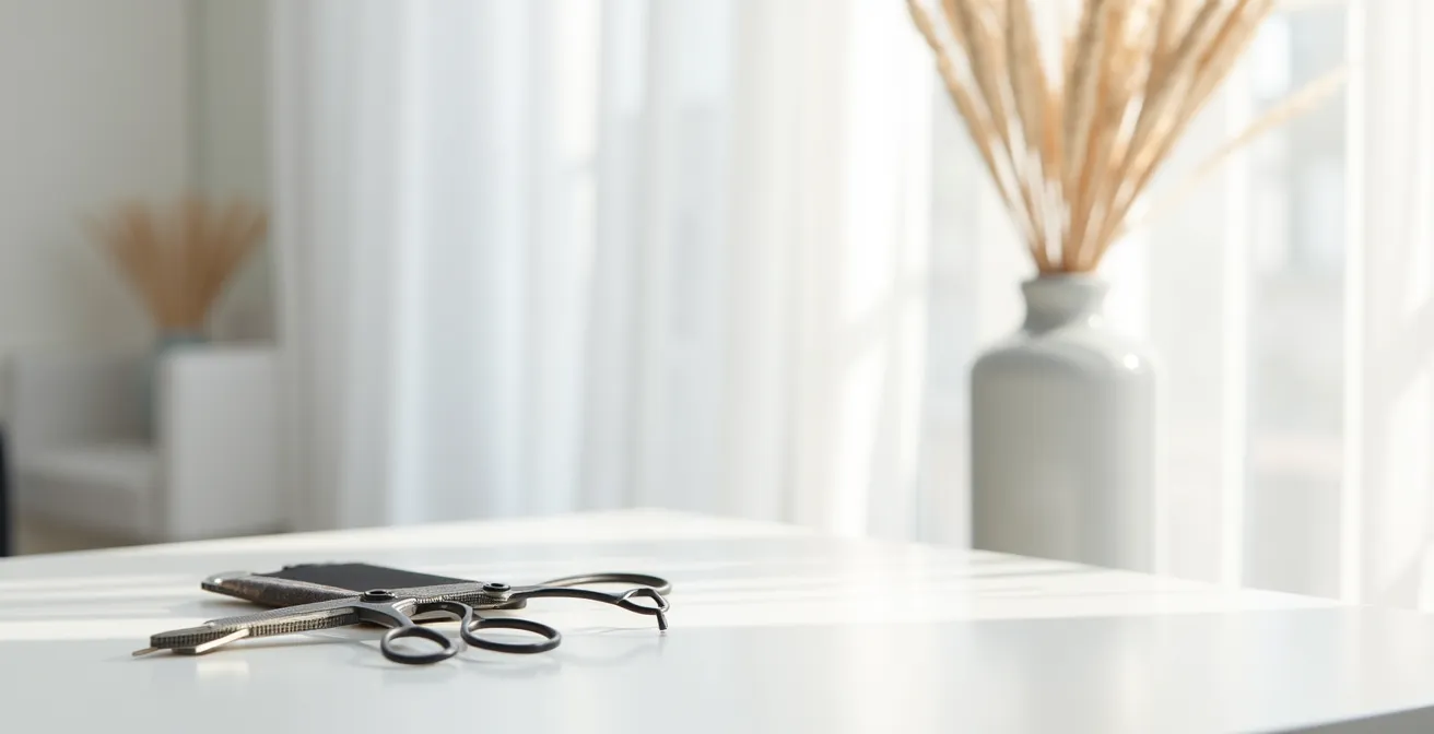 Vue détaillée du cuir chevelu sain sous microscope professionnel