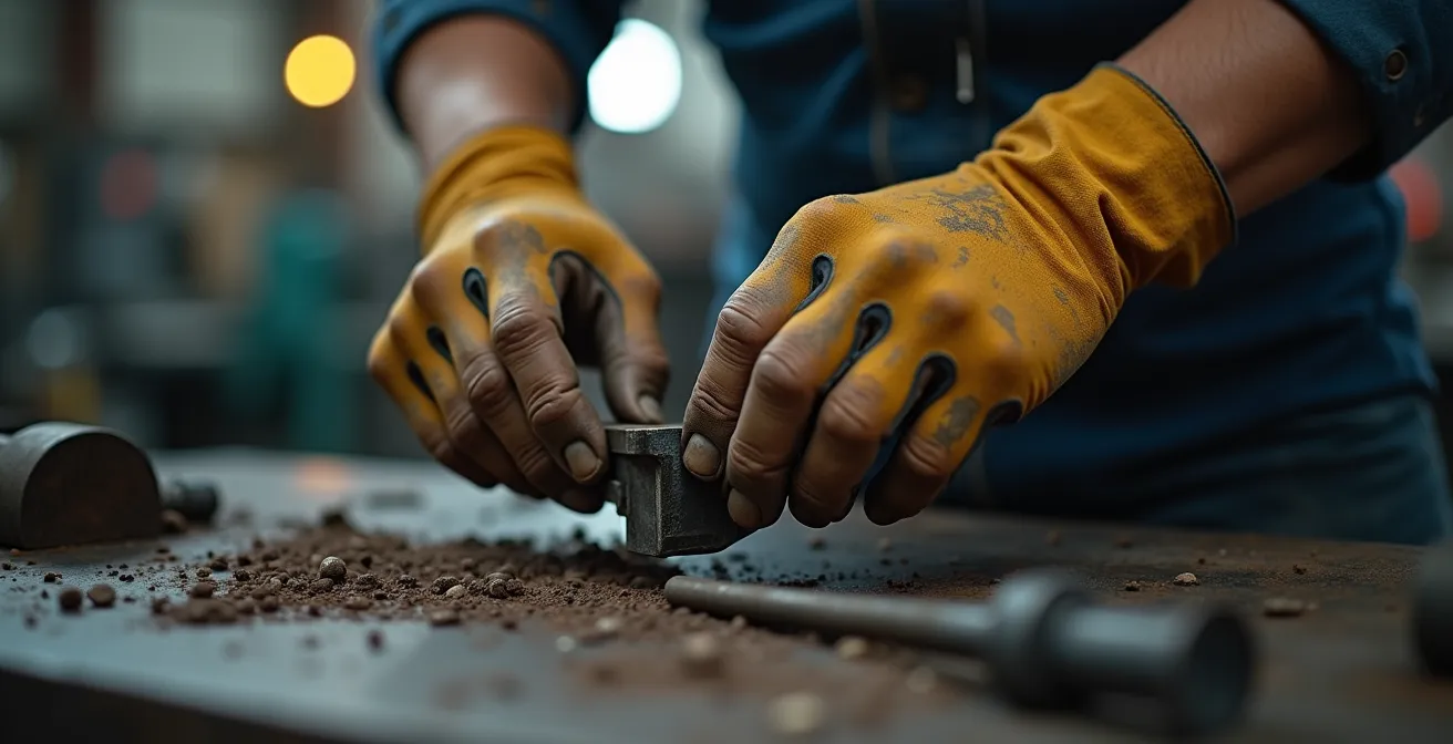 Observation des gestes réels d'un opérateur en situation de travail
