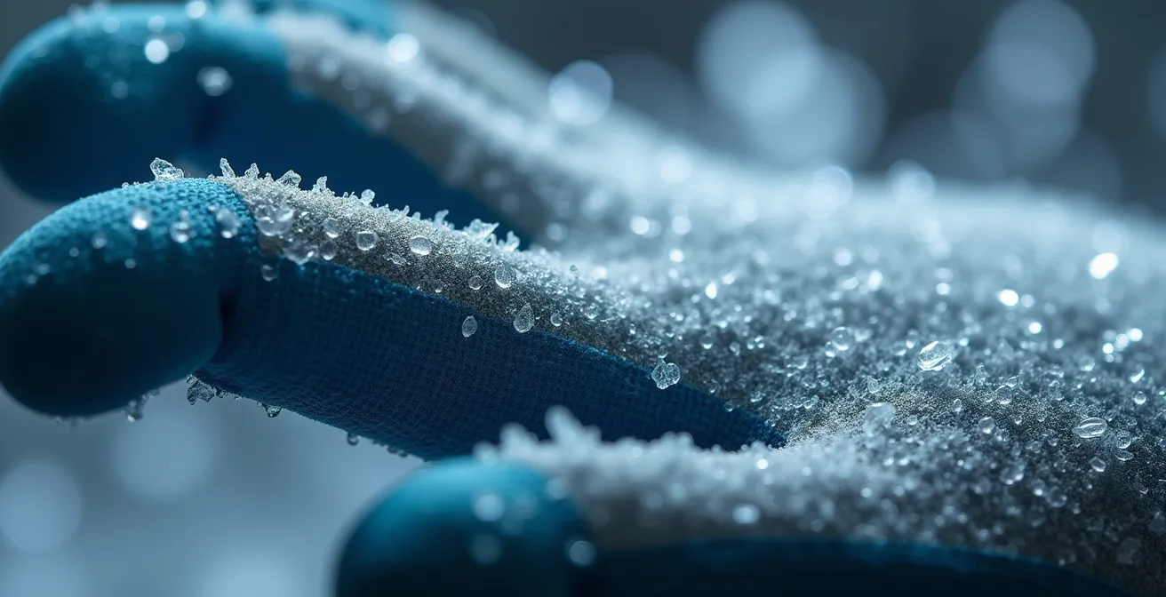 Test de gants de protection en conditions extrêmes de température